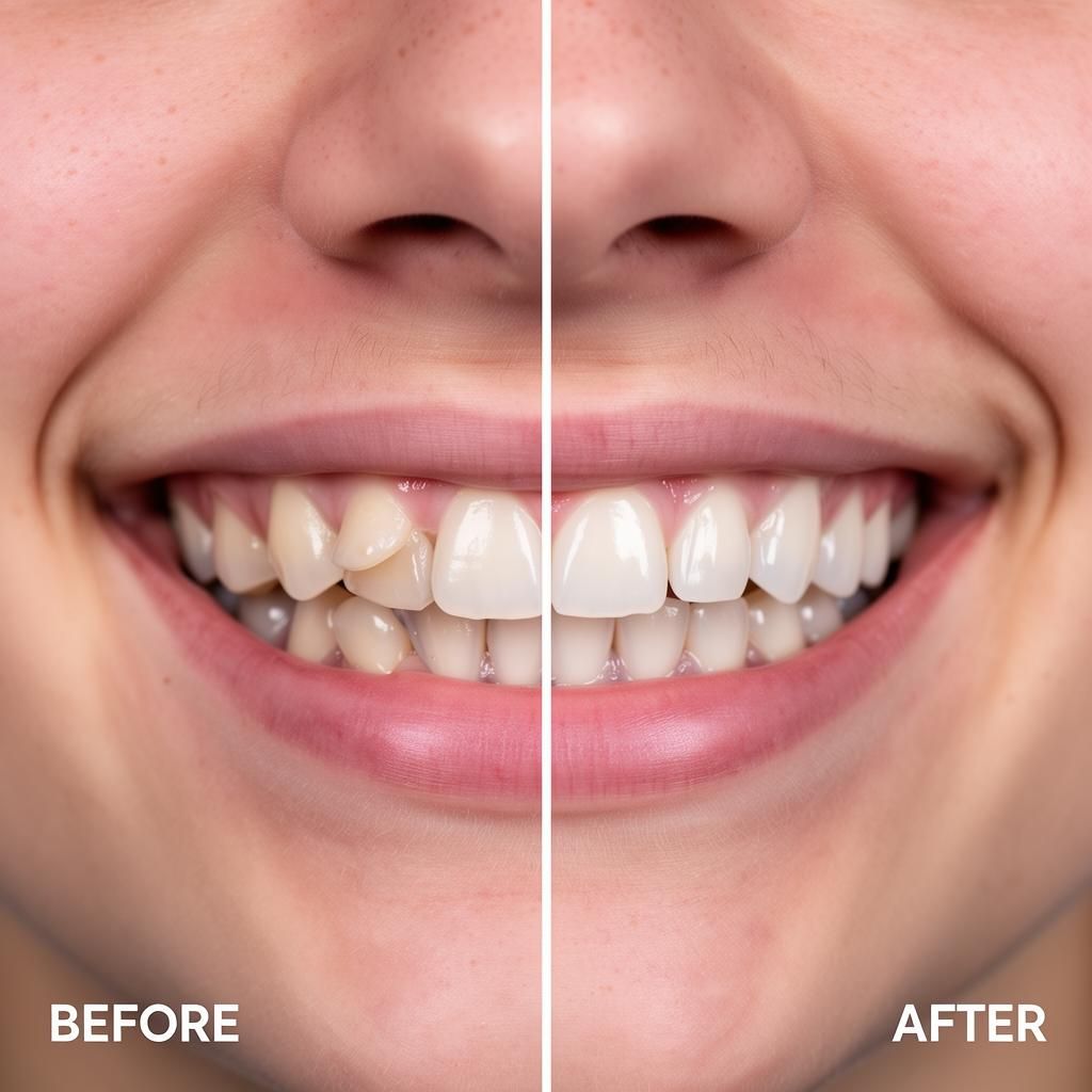 Before and after Invisalign clear aligner treatment at Smile Avenue Cypress TX